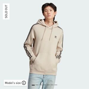 Adidas 3 Stripe Hoodie - Size S NWT